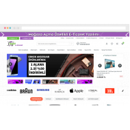Mağaza Açma Özellikli Full E-Ticaret Yazılımı
